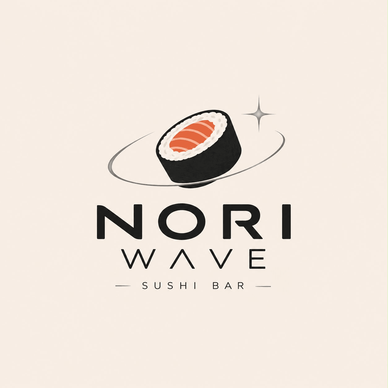 Logotipo de Nori Wave Sushi Bar